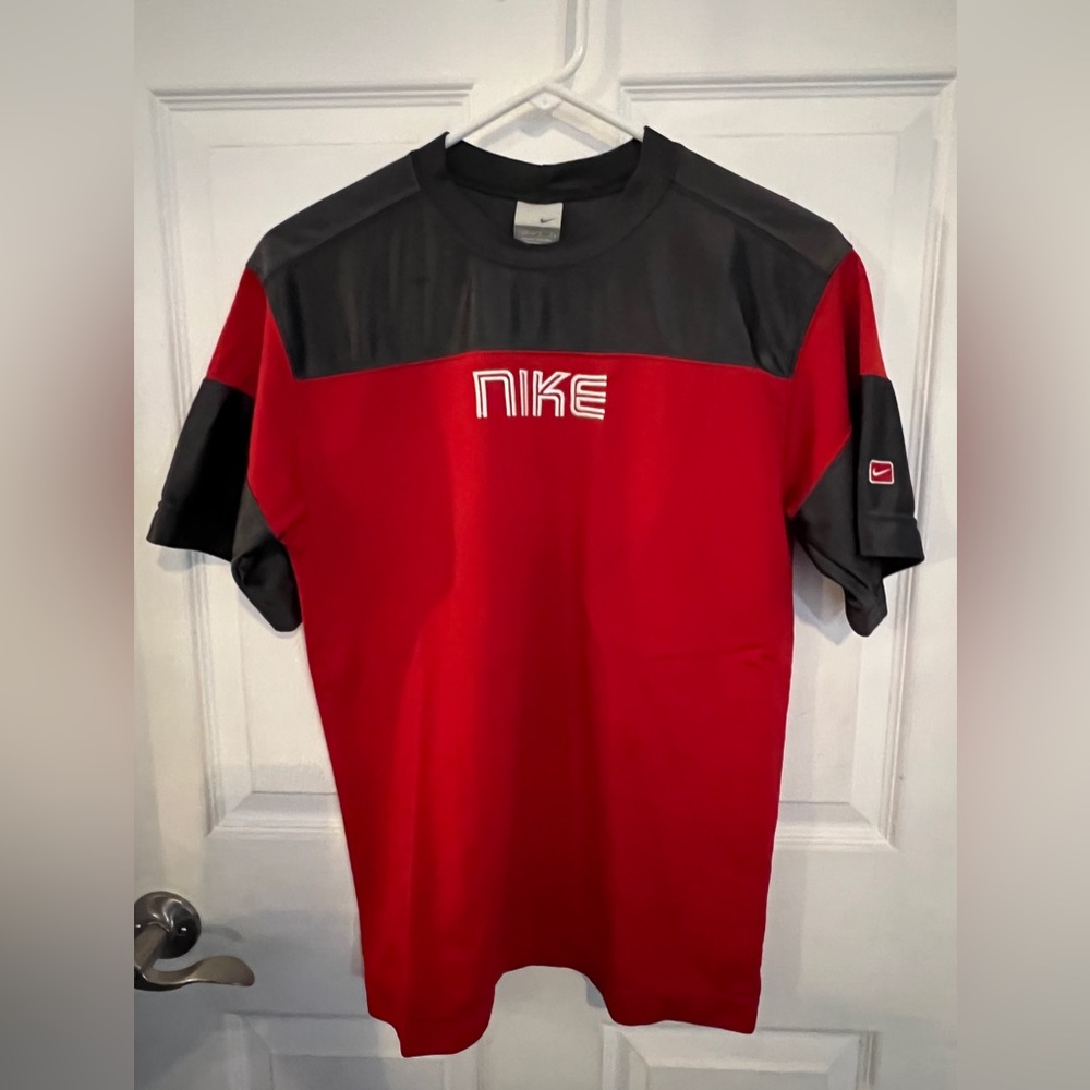 Nike Red and Black Short Sleeve Tee